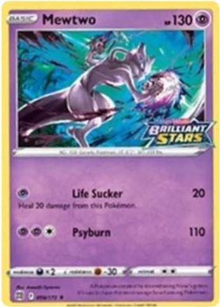 Mewtwo (Brilliant Stars Stamped) 056/172 - Holofoil - Promo