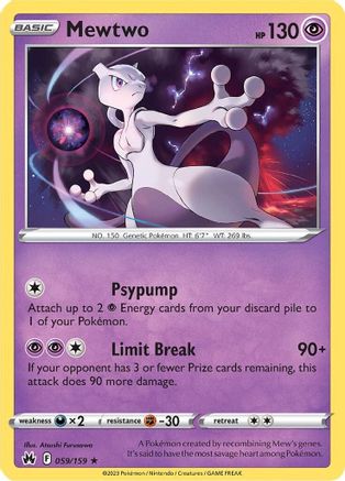 Mewtwo 059 - Holofoil - Holo Rare