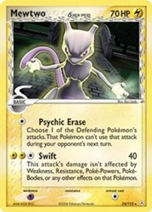 Mewtwo (Delta Species)/110 - Reverse Holofoil - Rare