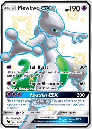 Mewtwo GX SV59/SV94 - Holofoil - Shiny Holo Rare