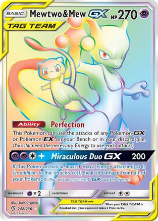 Mewtwo & Mew GX (Secret) - Holofoil - Secret Rare