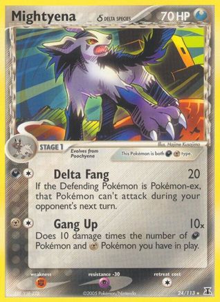 Mightyena (Delta Species) - Reverse Holofoil - Rare