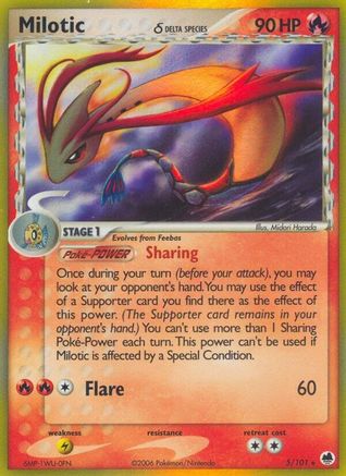 Milotic (Delta Species)/101 - Reverse Holofoil - Holo Rare
