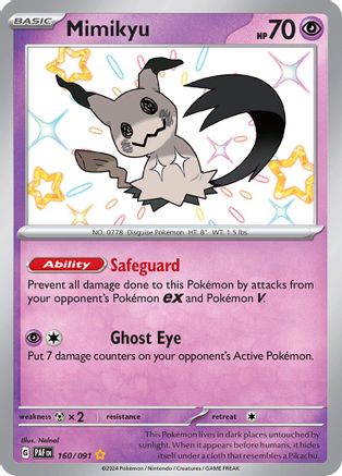 Mimikyu 160/091 - Holofoil - Shiny Rare