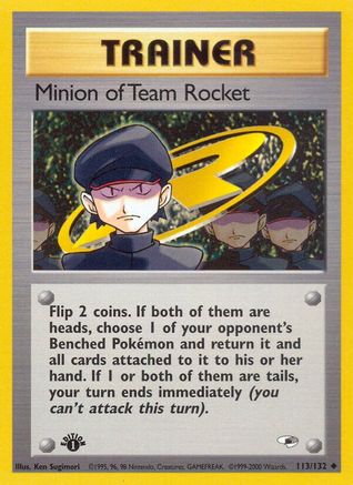 Minion of Team Rocket 113 - 1st Edition - Uncommon