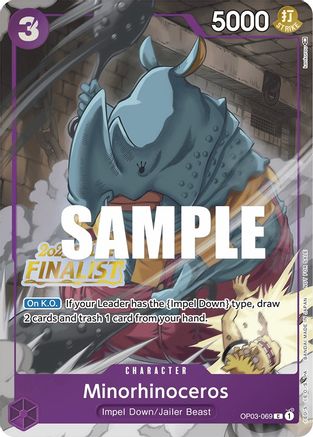 Minorhinoceros (Online Regional 2023) [Finalist] (OP03-069) - Promo
