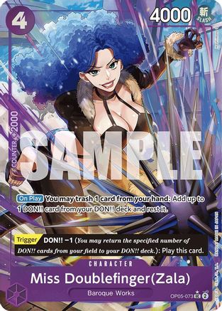 Miss Doublefinger(Zala) (Full Art) (OP05-073) - Uncommon