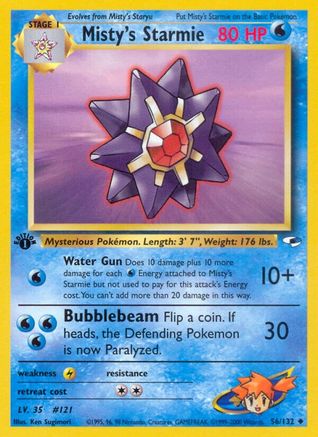 Misty's Starmie 056 - 1st Edition - Uncommon