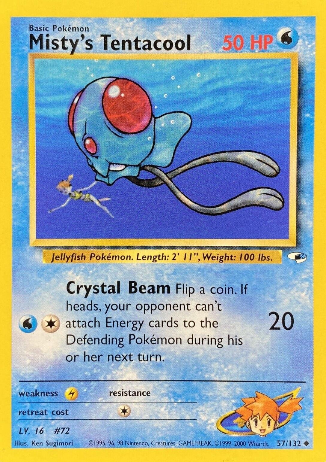 Misty's Tentacool (57) (57) 057 - Unlimited - Uncommon