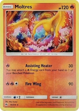 Moltres (Cracked Ice Holo) 038/214 - Holofoil - Holo Rare