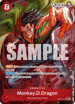 Monkey.D.Dragon (015) (Parallel) (OP07-015) - Super Rare
