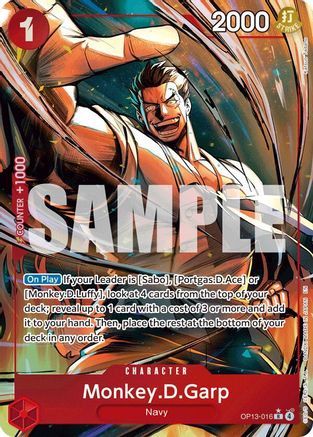 Monkey.D.Garp (Alternate Art) (OP13-016) - Rare