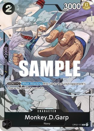 Monkey.D.Garp (115) (Alternate Art) (OP02-115) - Rare