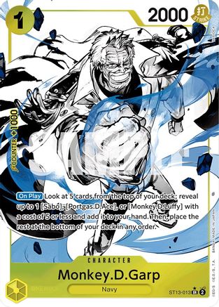 Monkey.D.Garp (Parallel) (ST13-013) - Super Rare
