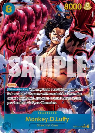 Monkey.D.Luffy (118) (Alternate Art) (OP11-118) - Secret Rare