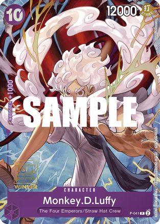 Monkey.D.Luffy (041) (1st Anniversary Tournament) (P-041) - Promo