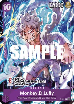 Monkey.D.Luffy (041) (BANDAI CARD GAMES Fest 23-24 World Tour) (P-041) - Promo