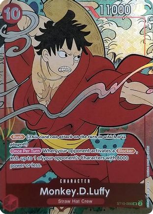 Monkey.D.Luffy (English Version 1st Anniversary Set) (ST10-006) - Super Rare