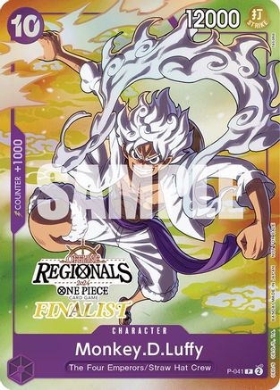 Monkey.D.Luffy (041) (Offline Regional 2024 Vol. 2) [Finalist] (P-041) - Promo
