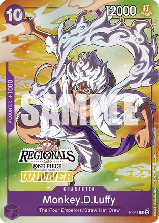 Monkey.D.Luffy (041) (Offline Regional 2024 Vol. 2) [Winner] (P-041) - Promo