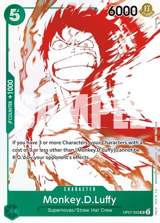Monkey.D.Luffy - OP07-033 (3rd Anniversary Treasure Campaign Pack) (OP07-033) - Uncommon
