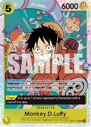 Monkey.D.Luffy - OP07-109 (Reprint) (OP07-109) - Super Rare