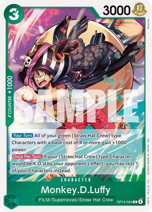 Monkey.D.Luffy - OP14-34 (OP14-034) - Rare