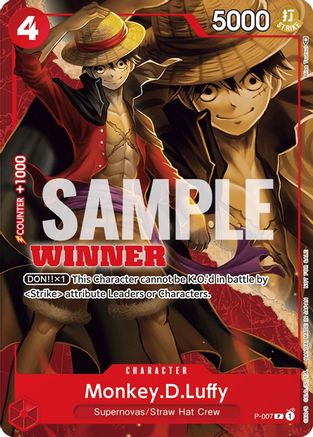 Monkey.D.Luffy - P-007 (Winner Pack Vol. 1) (P-007) - Promo