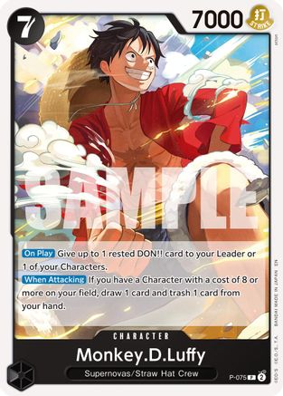 Monkey.D.Luffy - P-075 (Reprint) (P-075) - Promo