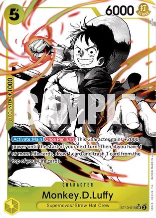 Monkey.D.Luffy (015) (Parallel) (ST13-015) - Super Rare
