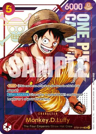 Monkey.D.Luffy - ST21-014 (3rd Anniversary Treasure Campaign Pack) (ST21-014) - Super Rare
