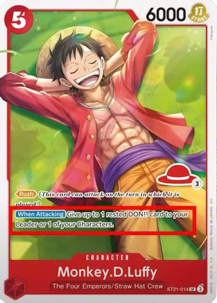 Monkey.D.Luffy - ST21-014 (Luffy Deck) (ST21-014) - Super Rare