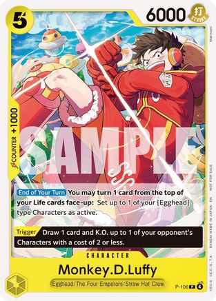 Monkey.D.Luffy (Store Tournament 2025 Vol. 4) (P-106) - Promo