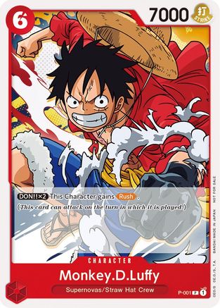 Monkey.D.Luffy (Super Pre-Release) [Participant] (P-001) - Promo