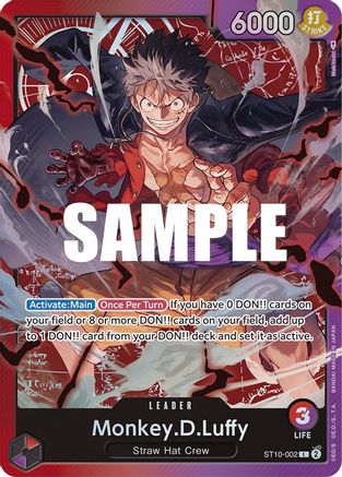 Monkey.D.Luffy (002) (ST10-002) - Leader