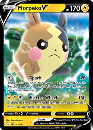 Morpeko V 037 - Holofoil - Ultra Rare