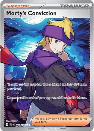 Morty's Conviction 201/162 - Holofoil - Ultra Rare