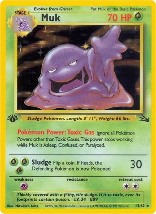 Muk (13) (13) 013 - 1st Edition Holofoil - Holo Rare