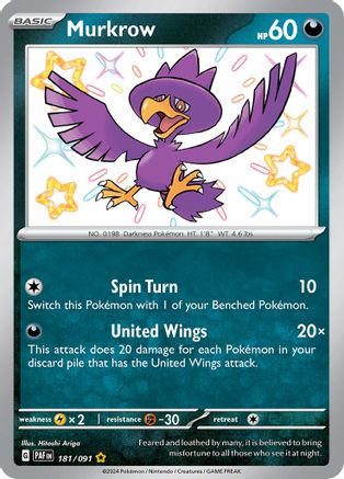 Murkrow 181 - Holofoil - Shiny Rare