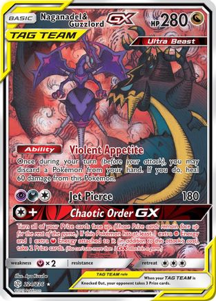 Naganadel & Guzzlord GX (Alternate Full Art) - Holofoil - Ultra Rare