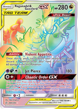 Naganadel & Guzzlord GX (Secret) - Holofoil - Secret Rare