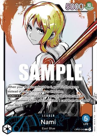 Nami (040) (Alternate Art) (OP03-040) - Leader