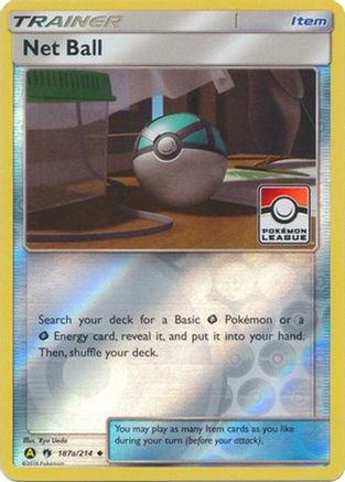 Net Ball (Pokemon League) (Pokemon League) - 187a/214 187a/214 - Reverse Holofoil - Promo
