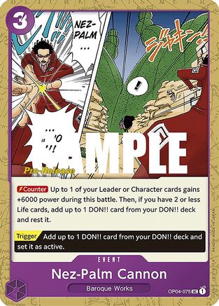 Nez-Palm Cannon (OP04-075) - Uncommon
