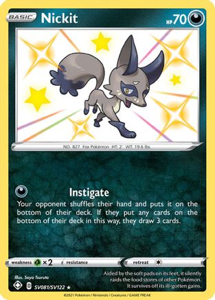 Nickit SV081 - Holofoil - Shiny Holo Rare