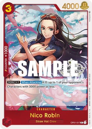 Nico Robin (Store Championship Participation Pack) (OP01-017) - Promo