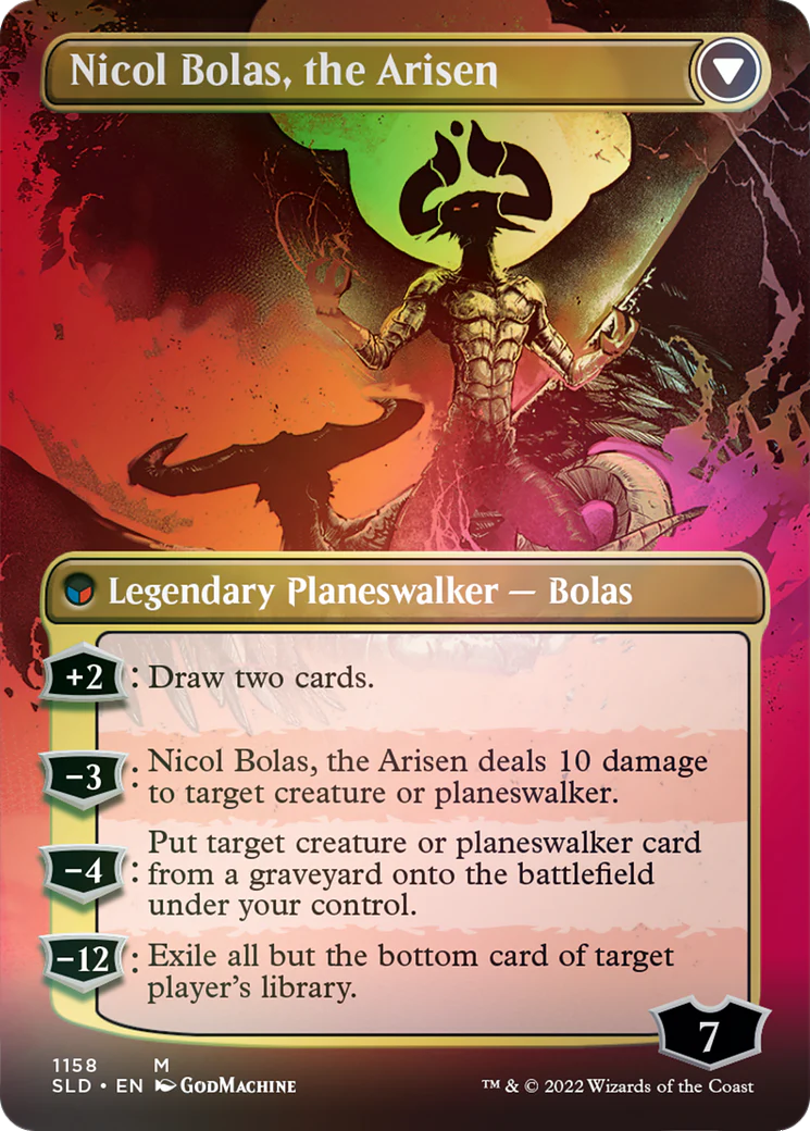 Nicol Bolas, the Ravager // Nicol Bolas, the Arisen (SLD-1211) - Secret Lair Drop (Borderless) - Image 2