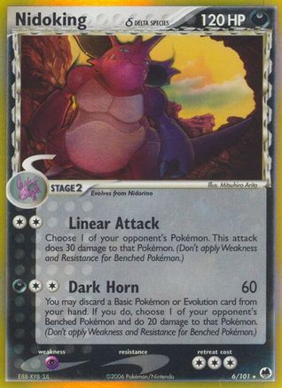 Nidoking (Delta Species)/101 - Reverse Holofoil - Holo Rare