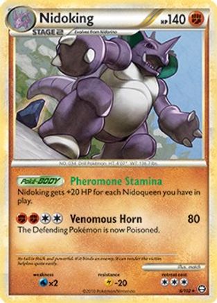 Nidoking - 6/102/102 - Rare