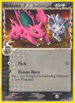 Nidoran M (Delta Species) 057 - Reverse Holofoil - Common